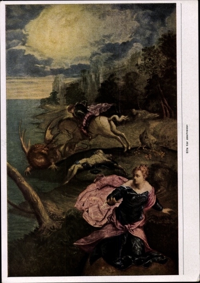 Collective picture The painting of the baroque, Jacopo Tintoretto, fight of St. George with the dragon
