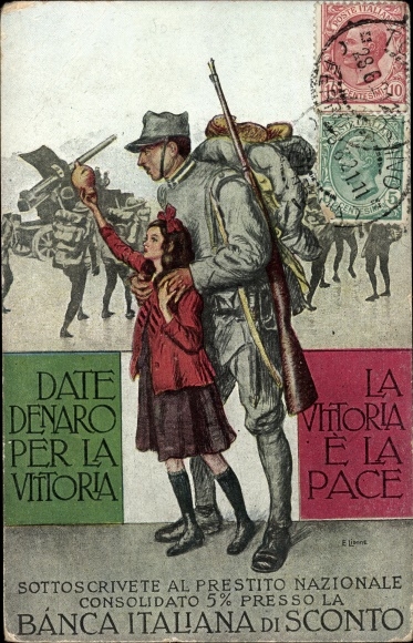 Artist PC Italy, Banca Italiana di Sconto, War Loan, La Vittoria e la Pace