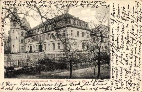 zdjęcia Vallendar am Rhein, Marienburg Housekeeping Pension, Vallendar Rhein, drzewa na pierwszym planie
