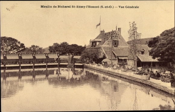 Postcard Saint Remy l&#39;Honore Yvelines, Moulin de Bicherel, General View