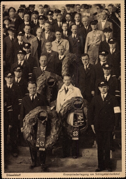 PC Düsseldorf, laying a wreath at the Schlageter monument