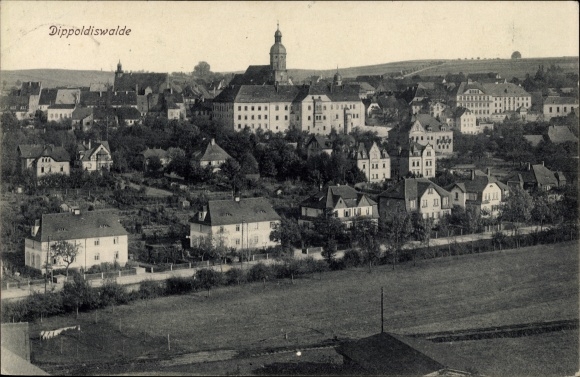 Postcard Dippoldiswalde in the Ore Mountains, general view