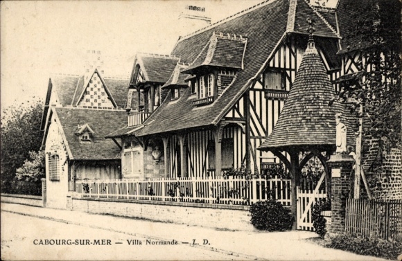 Ak Cabourg Calvados, Villa Normande