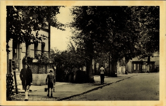 Postcard spot in the district of Harburg, Unter den Linden