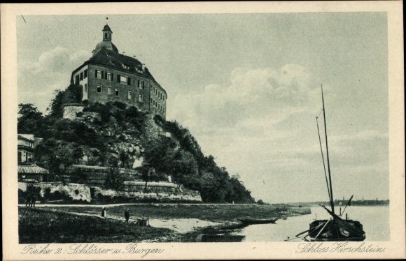 Ak Hirschstein in Sachsen, Schloss