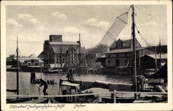 Ak Ostseebad Heiligenhafen in Holstein, Hafen, Fischerboot