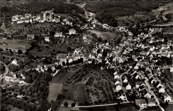 Ak Aach im Hegau, Fliegeraufnahme