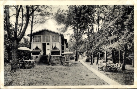 Postcard Ostseebad Bansin on Usedom, Dr. Freitag's Children's Home