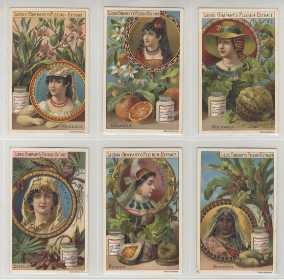 Liebig picture series A 154 S 269 Fruits and beauties I, 1890