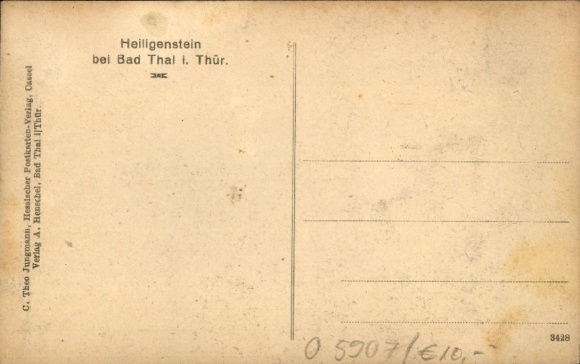 Postcard Heiligenstein Bad Thal Ruhla in Thuringia, general view