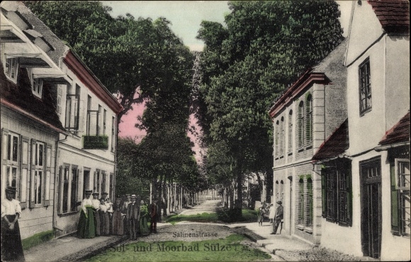 Postcard Bad Sülze in Mecklenburg, Salinenstrasse