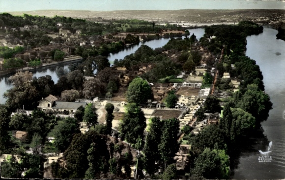 Postcard Villennes sur Seine Yvelines, panorama
