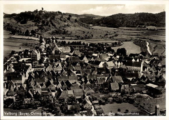 Ak Velburg in der Oberpfalz, Fliegeraufnahme