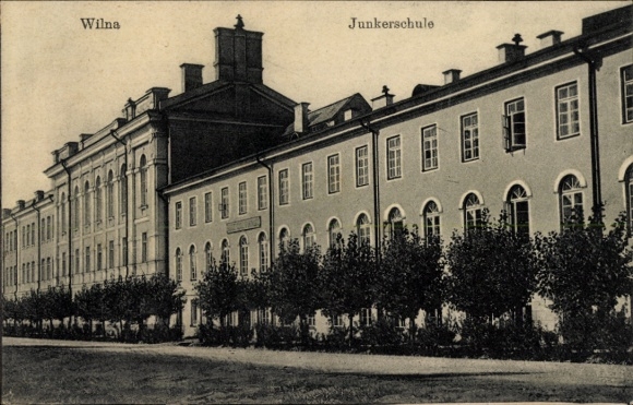 Ansichtkaart Vilnius Wilna Litouwen, Junker School