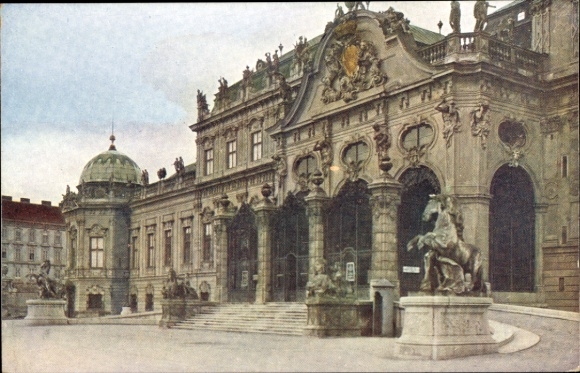 Postcard Vienna 3 Landstraße, Belvedere Palace