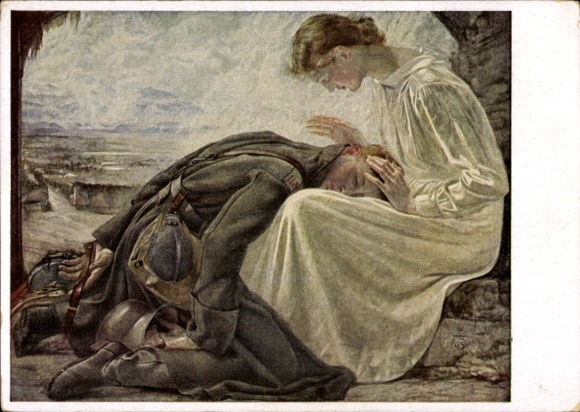 Artist Postcard Bühler, Hans Adolf, Homecoming, HDK No. 136