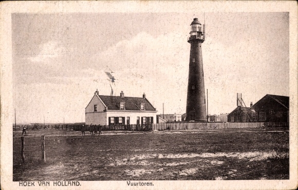 Postcard Hoek van Holland Rotterdam South Holland Netherlands, lighthouse