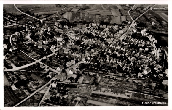 Postcard Horn (Lippstadt district) Erwitte in Westphalia, aerial photograph