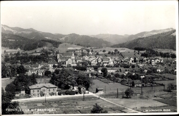 PC Frohnleiten Styria, general view, train station