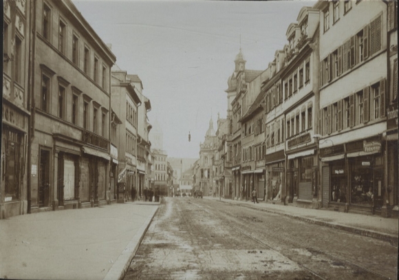 Original photo Schweinfurt, Spitalstraße, around 1900