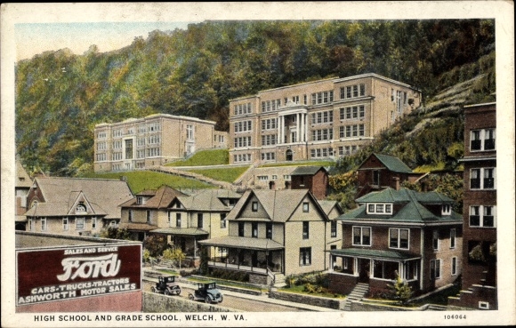 Ak Welch West Virginia VS, middelbare school en basisschool