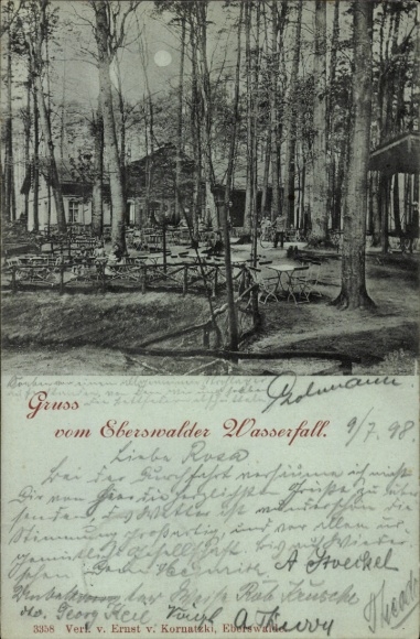 Ak Eberswalde in der Mark, Eberswalder Wasserfall