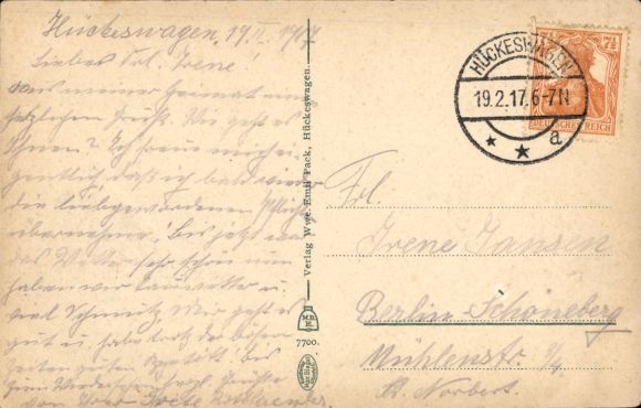 Postcard Hückeswagen in the Oberbergischer Kreis, Wilhelmplatz