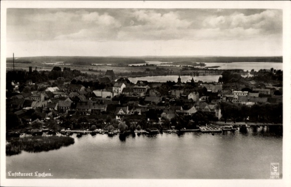 Ak Lychen in der Uckermark, Panorama, Fliegeraufnahme
