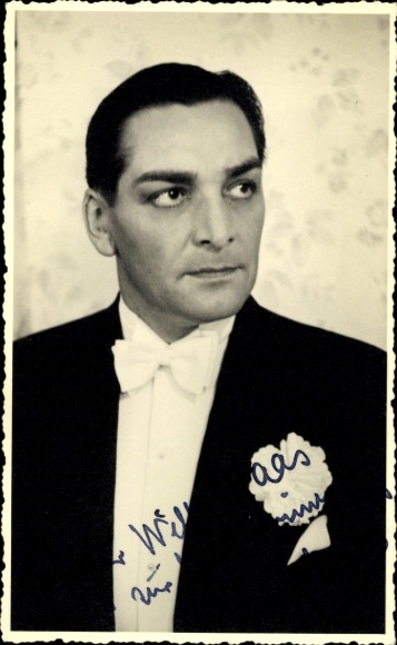 Ak Schauspieler Harry Frank, Portrait, Autogramm