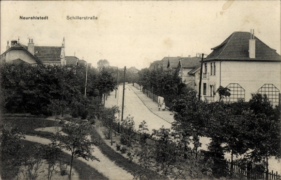 Postcard Hamburg Wandsbek Rahlstedt Neurahlstedt, Schillerstraße