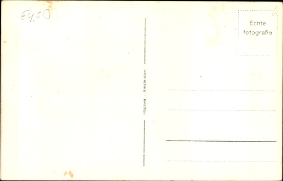 Postcard Dutch submarine, O 19, minelayer