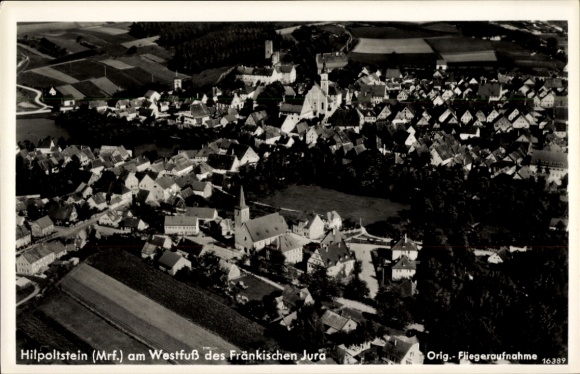 Ak Hilpoltstein in Mittelfranken, Luftaufnahme