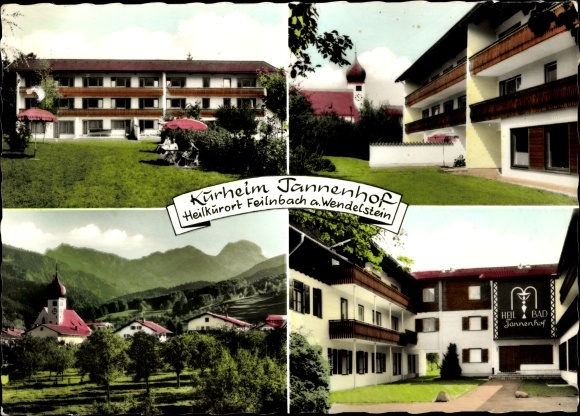 Postcard Bad Feilnbach in Upper Bavaria, Kurheim Tannenhof