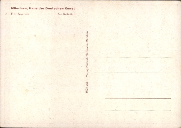 Artist PC Bayerlein, F., from Kallmünz, HDK 258, river, castle