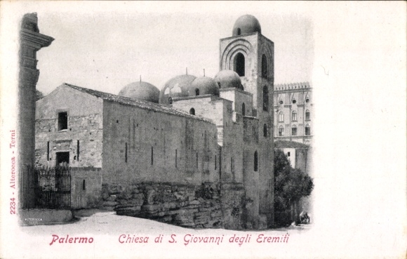 Postcard Palermo Sicily Italy, Church of S. Giovanni degli Eremiti