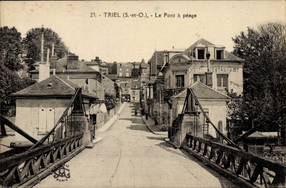 PC Triel-sur-Seine, Yvelines, Bridge, Restaurant