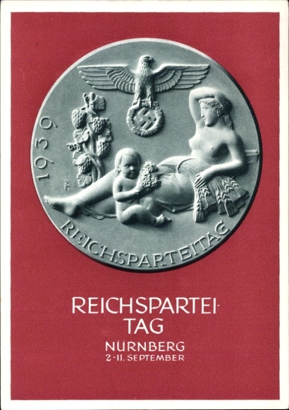 Ganzsachen Ak Nürnberg, Reichsparteitag 1939, Reichsparteitag des Friedens