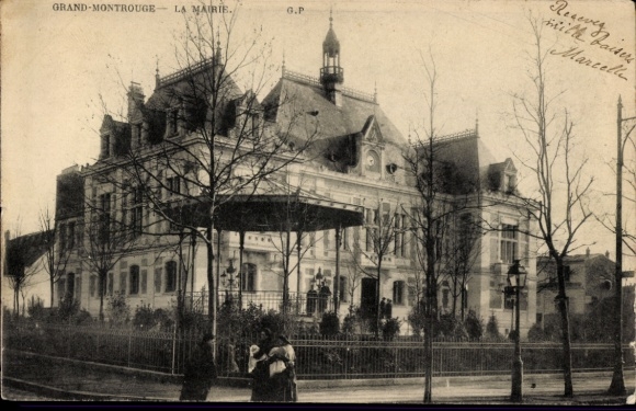 Postcard Grand-Montrouge Hauts de Seine, Mairie