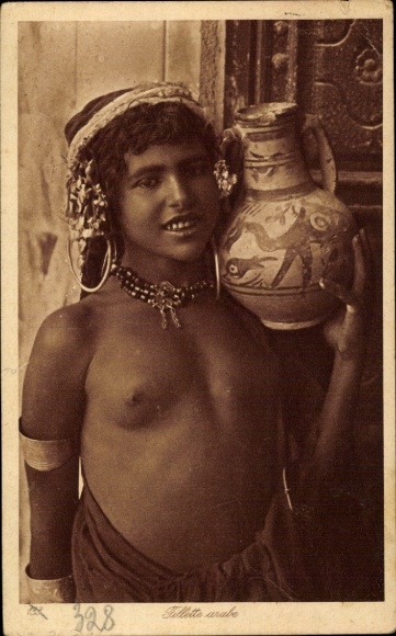 Postcard Young Arab, Breasts, Lehnert & Landrock