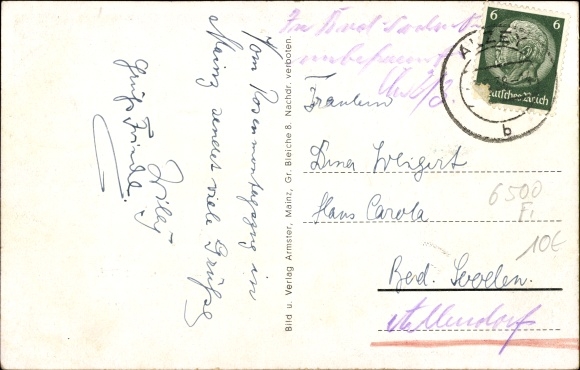 PC Mainz in Rheinland-Pfalz, carnival, Prince Martin I. and Princess Hildegard I. in the jubilee year 1938