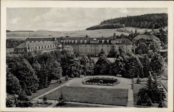 Postcard Bad Brambach in Vogtland, Radiumbad
