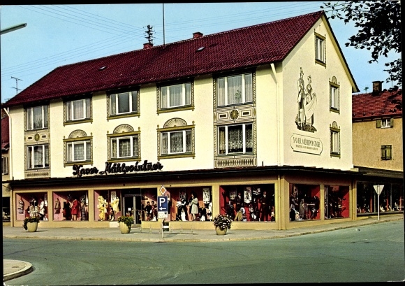 Postcard Penzberg in Upper Bavaria, Xaver Mühlpointner Trachtenhaus