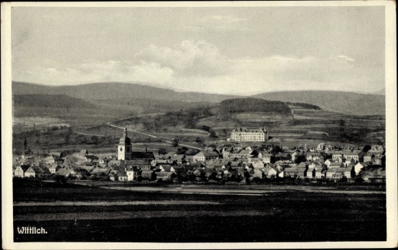 PC Wittlich in the Eifel, total view of the village