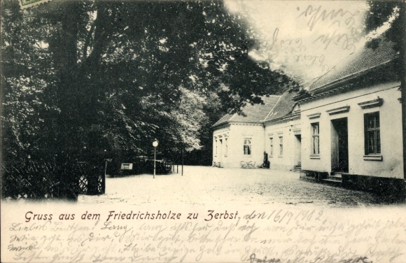 Postcard Zerbst in Anhalt, Friedrichsholz