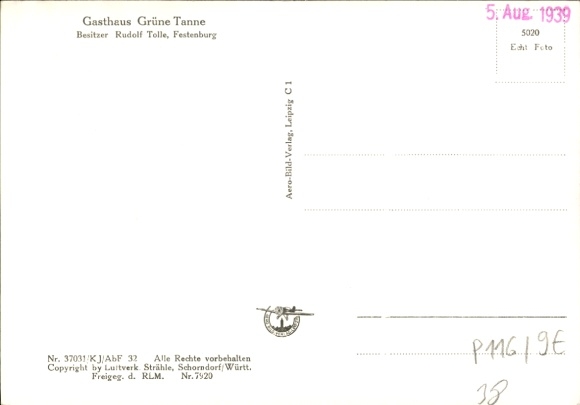 Postcard Festenburg Altenau Schulenberg Clausthal Zellerfeld in the Upper Harz, aerial photograph
