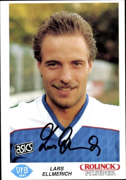 Autogrammkarte Fußballer Lars Ellmerich, VfB Oldenburg, Autogramm