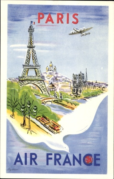 KP artystyczna Air France, Paryż, reklama