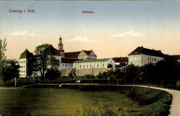 Ak Coswig in Anhalt,  Schloss