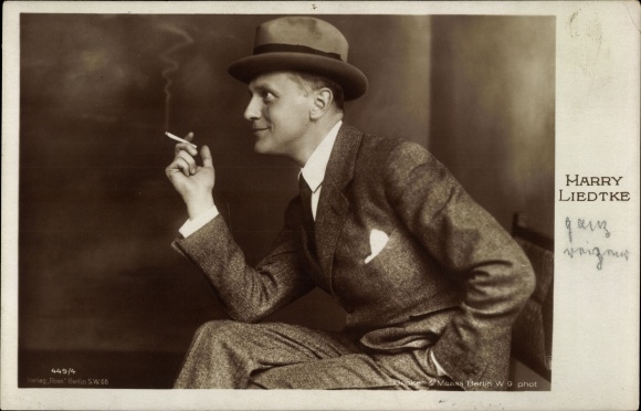 Postcard Actor Harry Liedtke, profile view, Ross 449/1