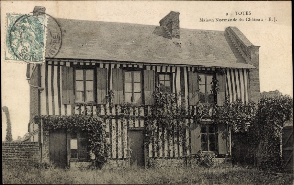 CPA Totes Seine Maritime, Maison Normande du Château